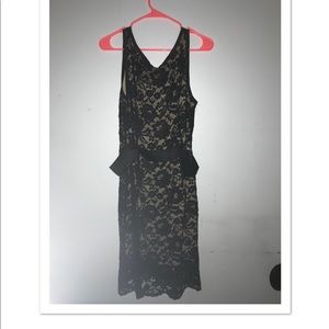 Allen B Black Lace with Nude underlay (1)